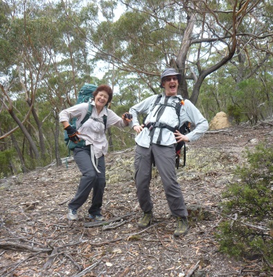 Having entirely too much fun on a bushwalk